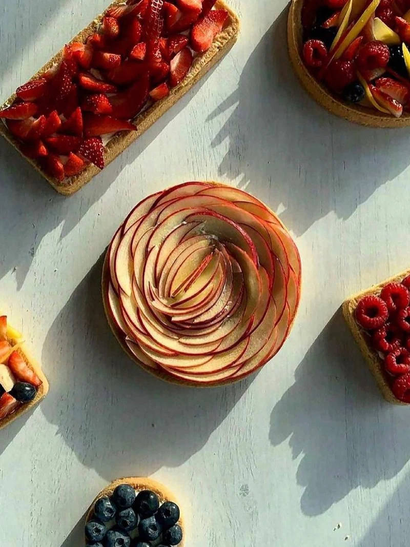 Seasonal fruit tarts